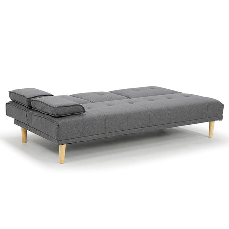 Sarantino Rochester Dark Grey Linen Sofa Bed