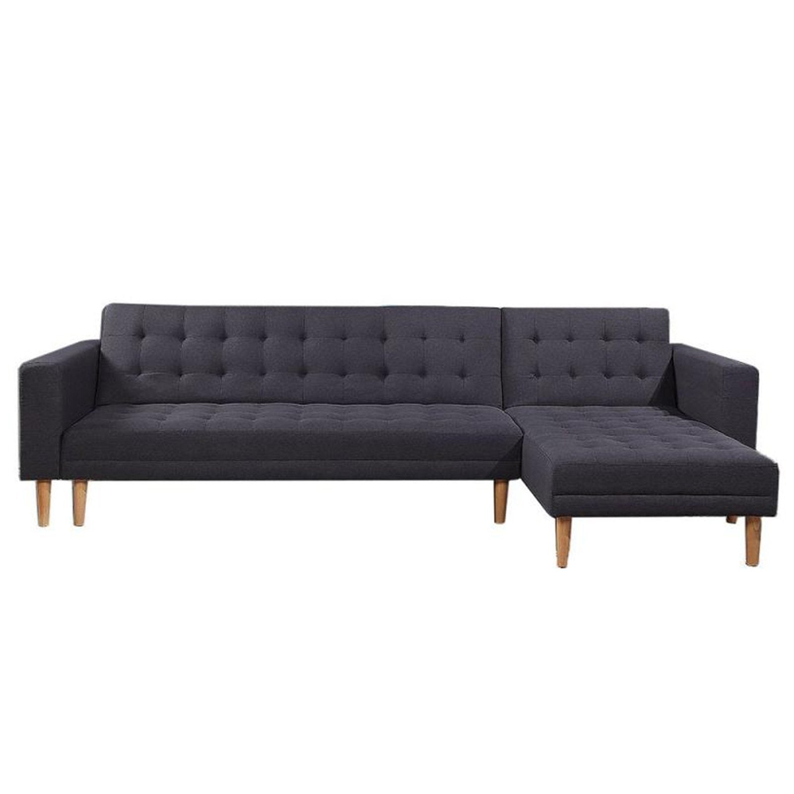 Sarantino Dark Grey Linen Sofa Bed