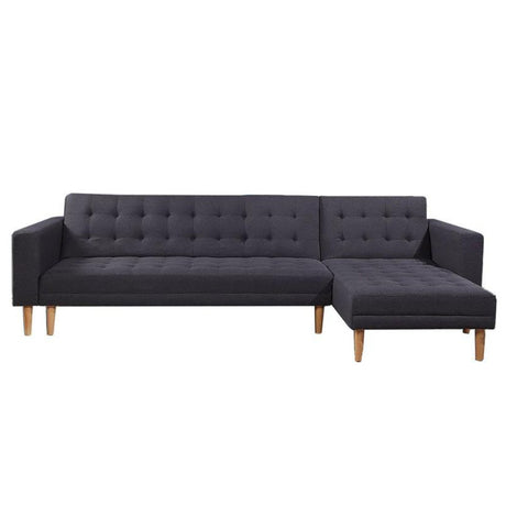 Sarantino Dark Grey Linen Sofa Bed