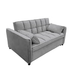 Sarantino Quincy Dark Grey Velvet Sofa Bed