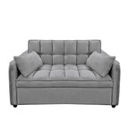 Sarantino Quincy Dark Grey Velvet Sofa Bed