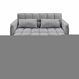 Sarantino Quincy Dark Grey Velvet Sofa Bed