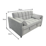 Sarantino Quincy Velvet 2-Seater Sofa Bed