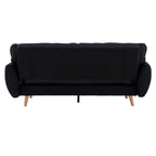 Sarantino Black 3 Seater Modular Sofa Bed