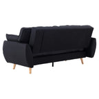 Sarantino Black 3 Seater Modular Sofa Bed