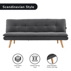 Sarantino 3-Seater Linen Sofa Bed Couch