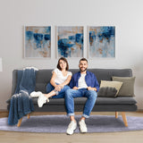 Sarantino 3-Seater Linen Sofa Bed Couch