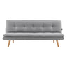 Sarantino 3-Seater Linen Sofa Bed Couch