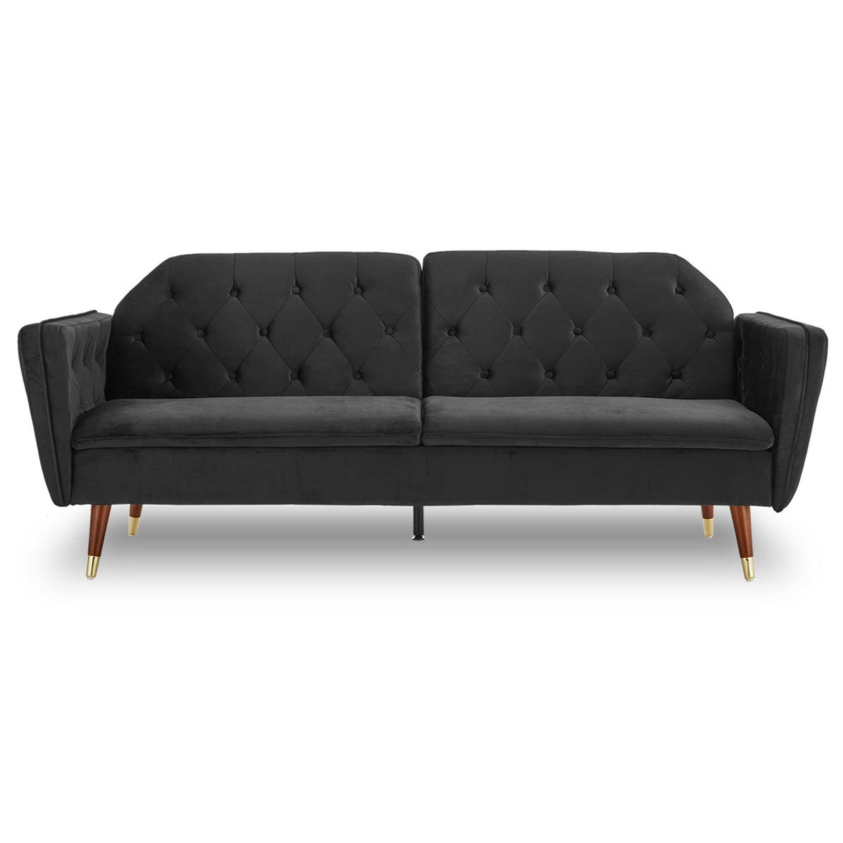 Sarantino Faux Velvet Convertible Sofa Bed