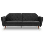 Sarantino Faux Velvet Convertible Sofa Bed