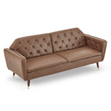 Sarantino Faux Velvet Convertible Sofa Bed