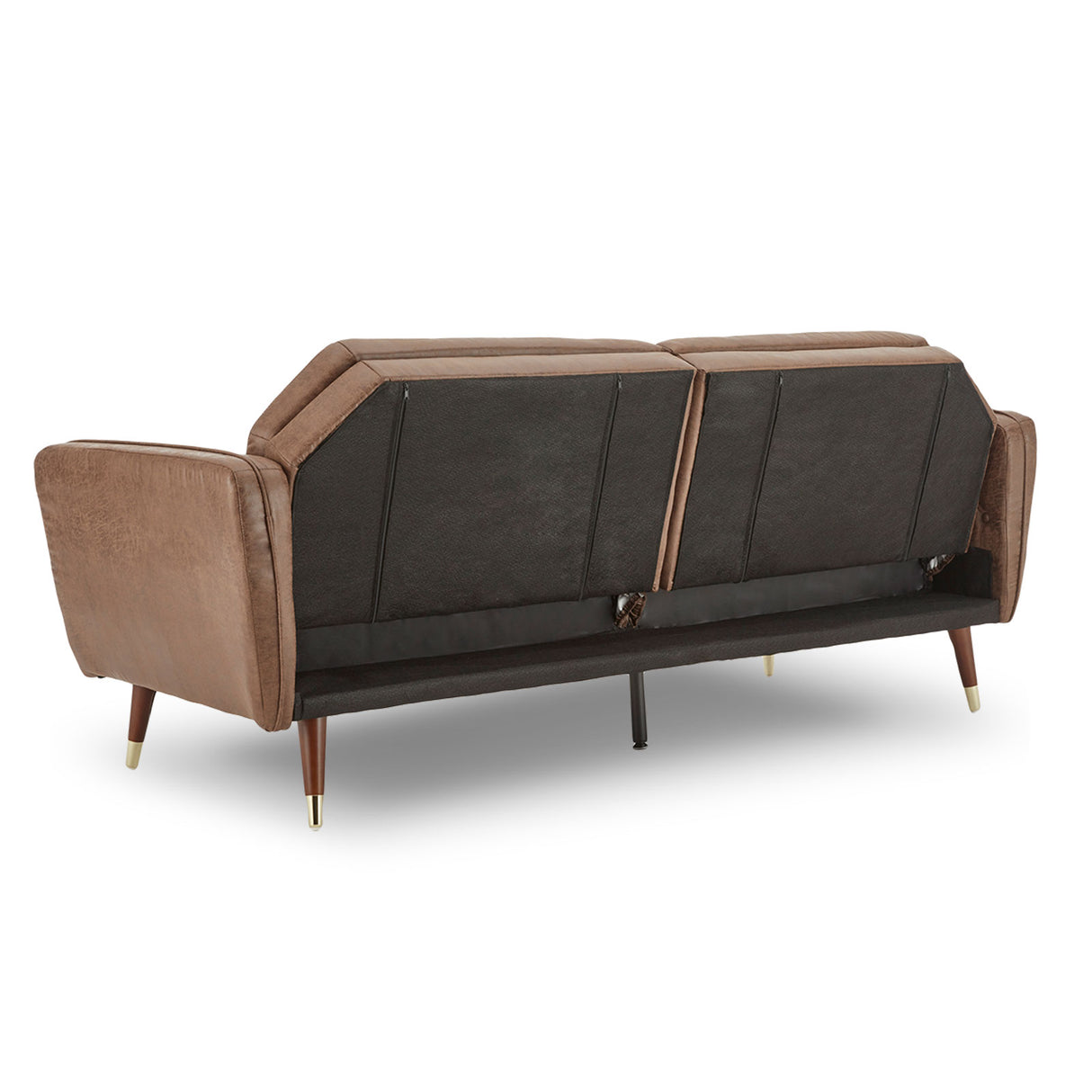 Sarantino Faux Velvet Convertible Sofa Bed