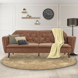 Sarantino Faux Velvet Convertible Sofa Bed