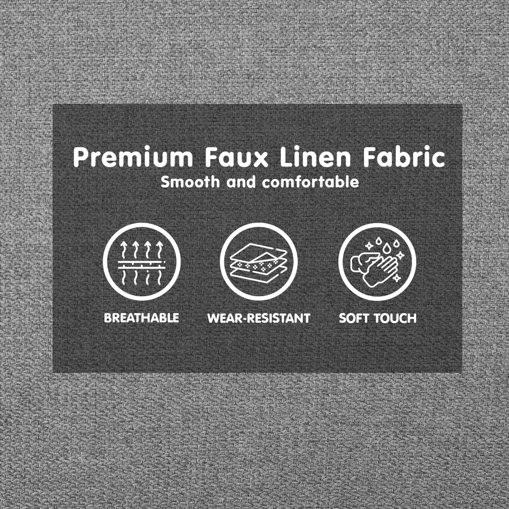 Sarantino 3-Seater Corner Sofa Bed - Light Grey