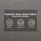 Sarantino Dark Grey 3 Seater Sofa Bed