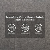 Sarantino Dark Grey 3 Seater Sofa Bed