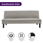 Sarantino Light Grey Modular Sofa Bed