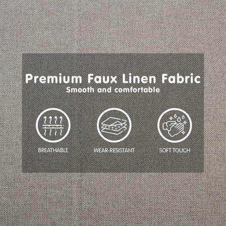 Sarantino Light Grey Modular Sofa Bed