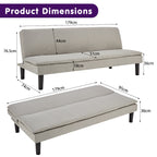 Sarantino Light Grey Modular Sofa Bed