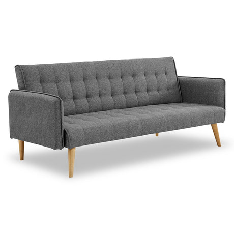 Sarantino Grey 3-Seater Modular Sofa Bed