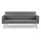 Sarantino Grey 3-Seater Modular Sofa Bed