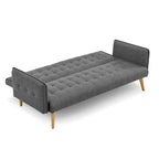 Sarantino Grey 3-Seater Modular Sofa Bed