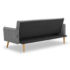 Sarantino Grey 3-Seater Modular Sofa Bed