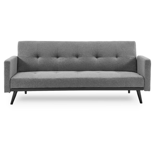 Sarantino Light Grey Tufted Sofa Bed