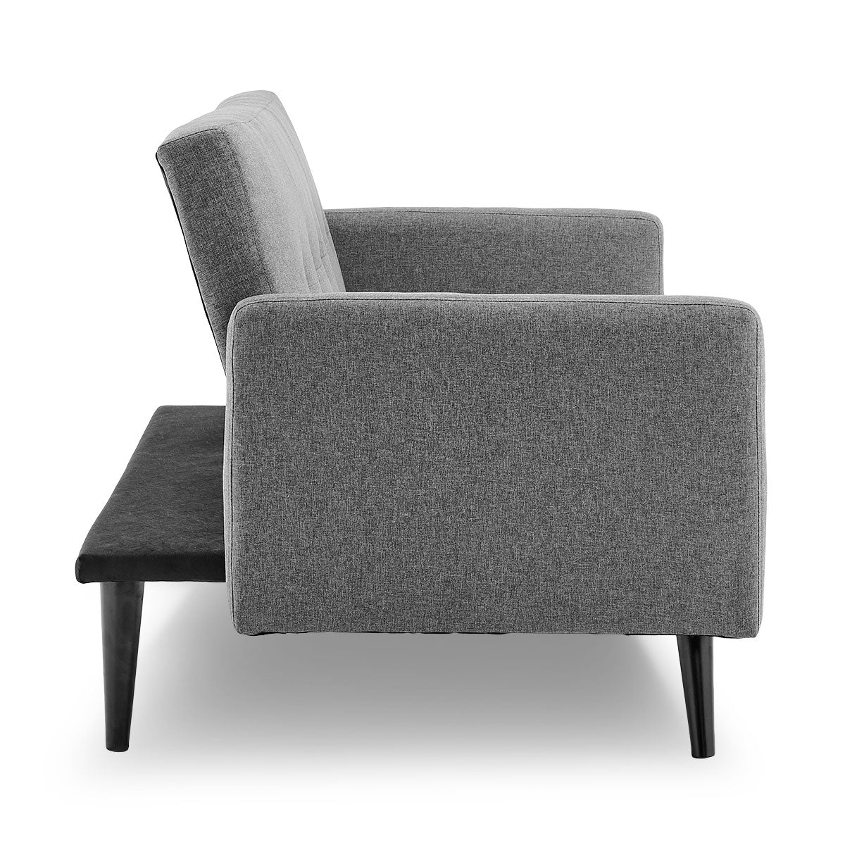 Sarantino Light Grey Tufted Sofa Bed