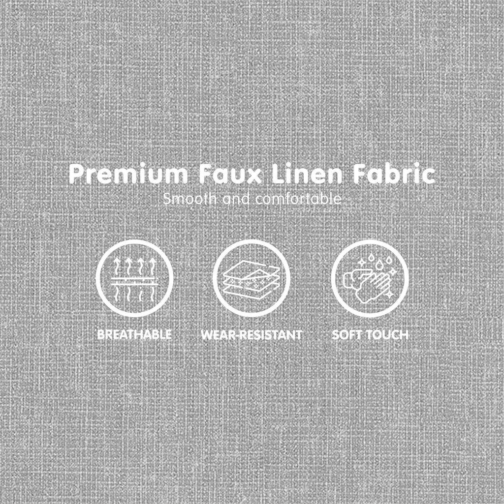 Sarantino Grey 2-Seater Adjustable Sofa Bed