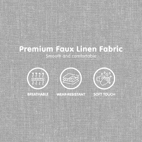 Sarantino Grey 2-Seater Adjustable Sofa Bed