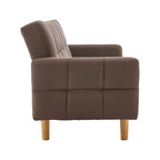 Sarantino Modern Brown 3-Seater Sofa Bed