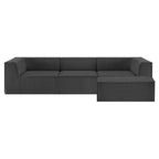 Sarantino Novi Modular 3-Seater Sofa with Ottoman