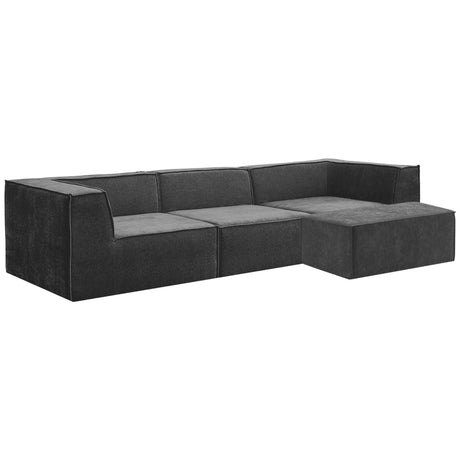 Sarantino Novi Modular 3-Seater Sofa with Ottoman