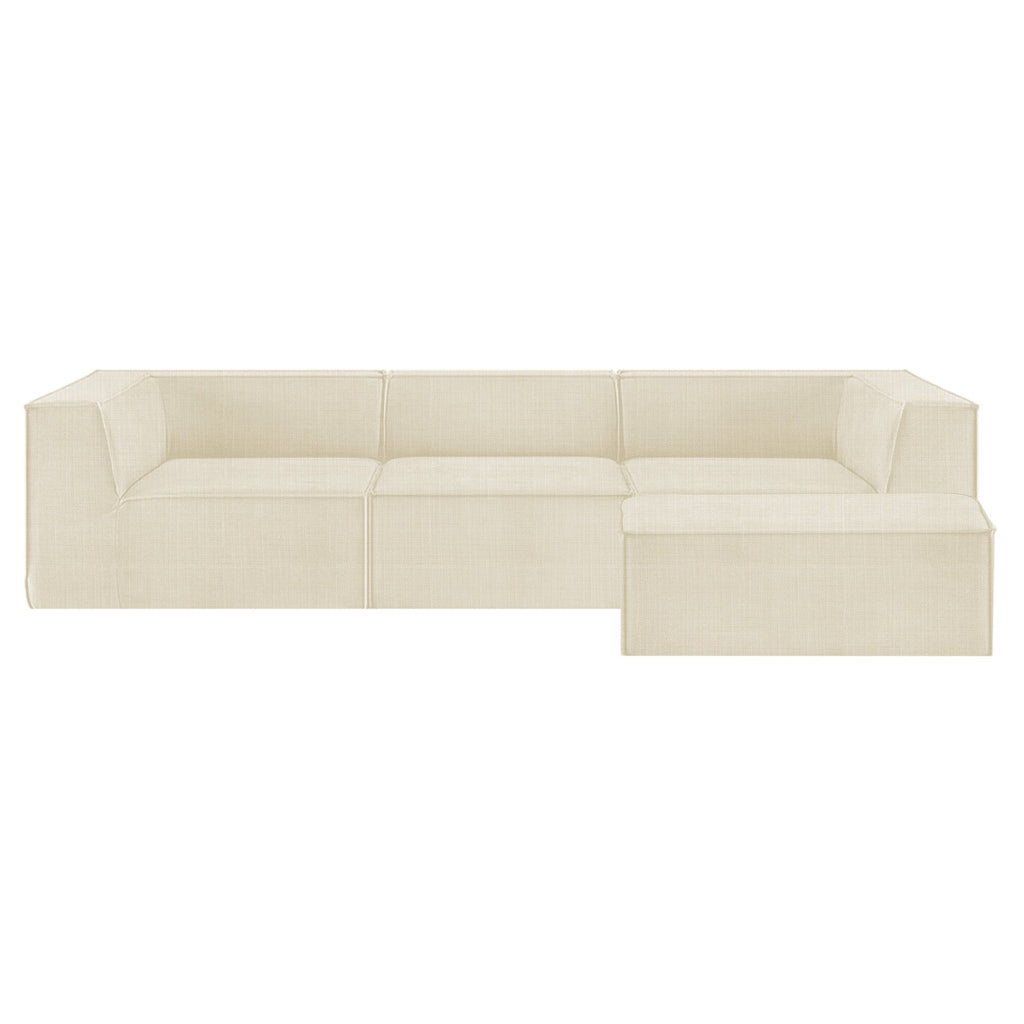 Sarantino Novi Cream Modular Sofa Set