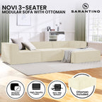 Sarantino Novi Cream Modular Sofa Set