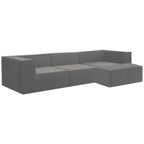 Sarantino Novi 3-Seater Modular Sofa in Grey
