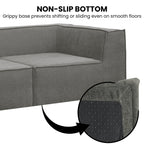 Sarantino Novi 3-Seater Modular Sofa in Grey