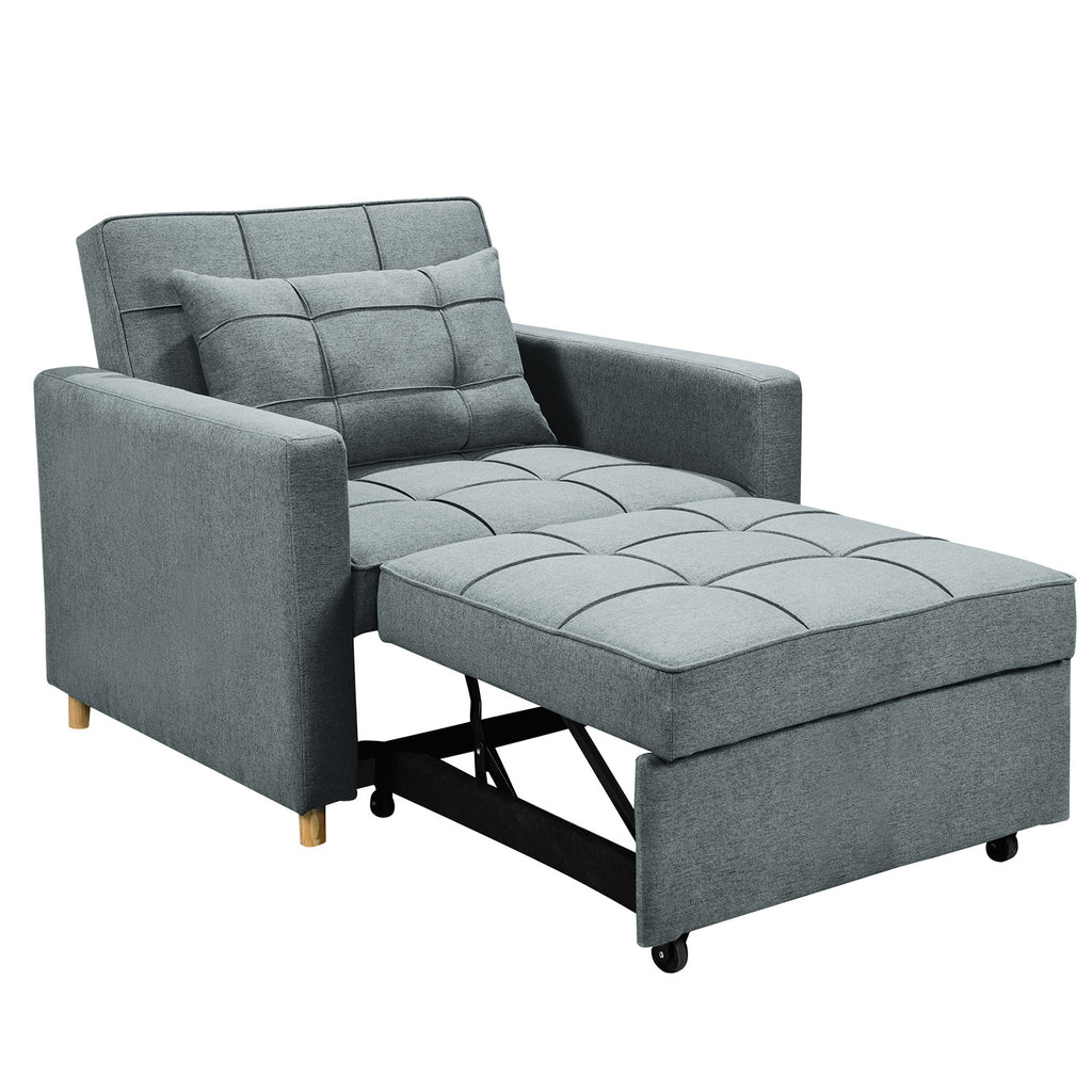 Sarantino Suri 3-in-1 Convertible Sofa Chair Bed Lounger