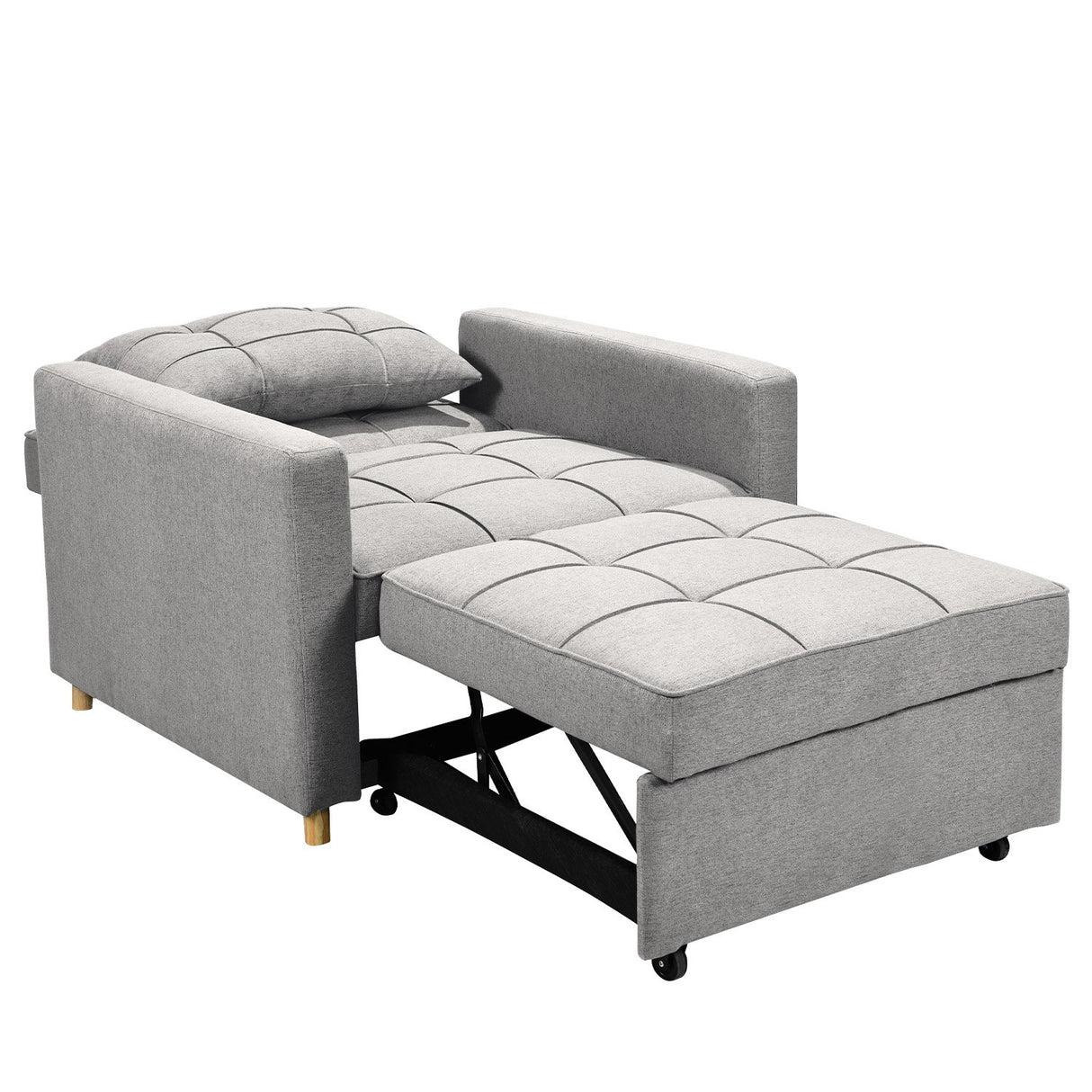 Sarantino Suri 3-in-1 Convertible Sofa Chair Bed Lounger