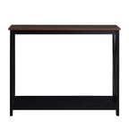 Sarantino Cielo Dark Walnut 2-Tier Console Table