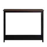 Sarantino Cielo Dark Walnut 2-Tier Console Table