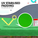 Kahuna 8ft x 11ft Rainbow Trampoline with Basketball Hoop