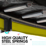 Kahuna 8ft x 11ft Rainbow Trampoline with Basketball Hoop