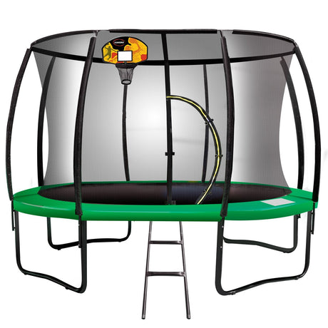 Kahuna 10ft Outdoor Trampoline with Basketball Set