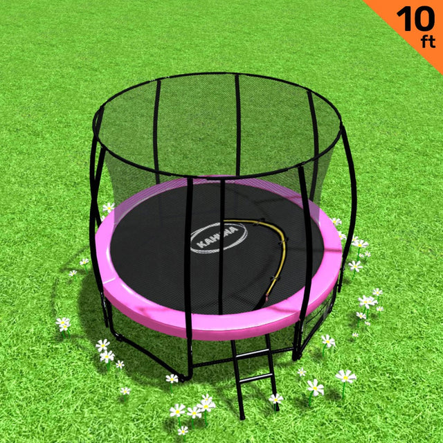 Kahuna 10ft Pink Trampoline with Safety Net