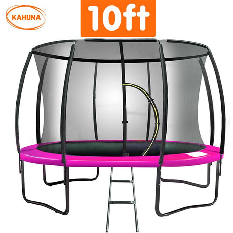Kahuna 10ft Pink Trampoline with Safety Net