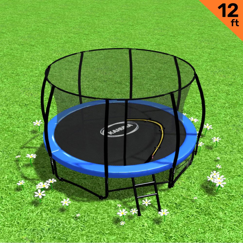 Kahuna 12ft Round Trampoline with Ladder and Net