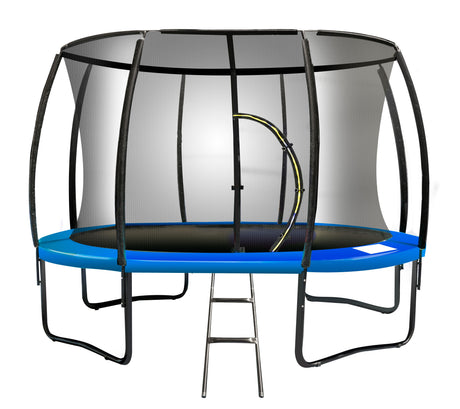 Kahuna 12ft Round Trampoline with Ladder and Net