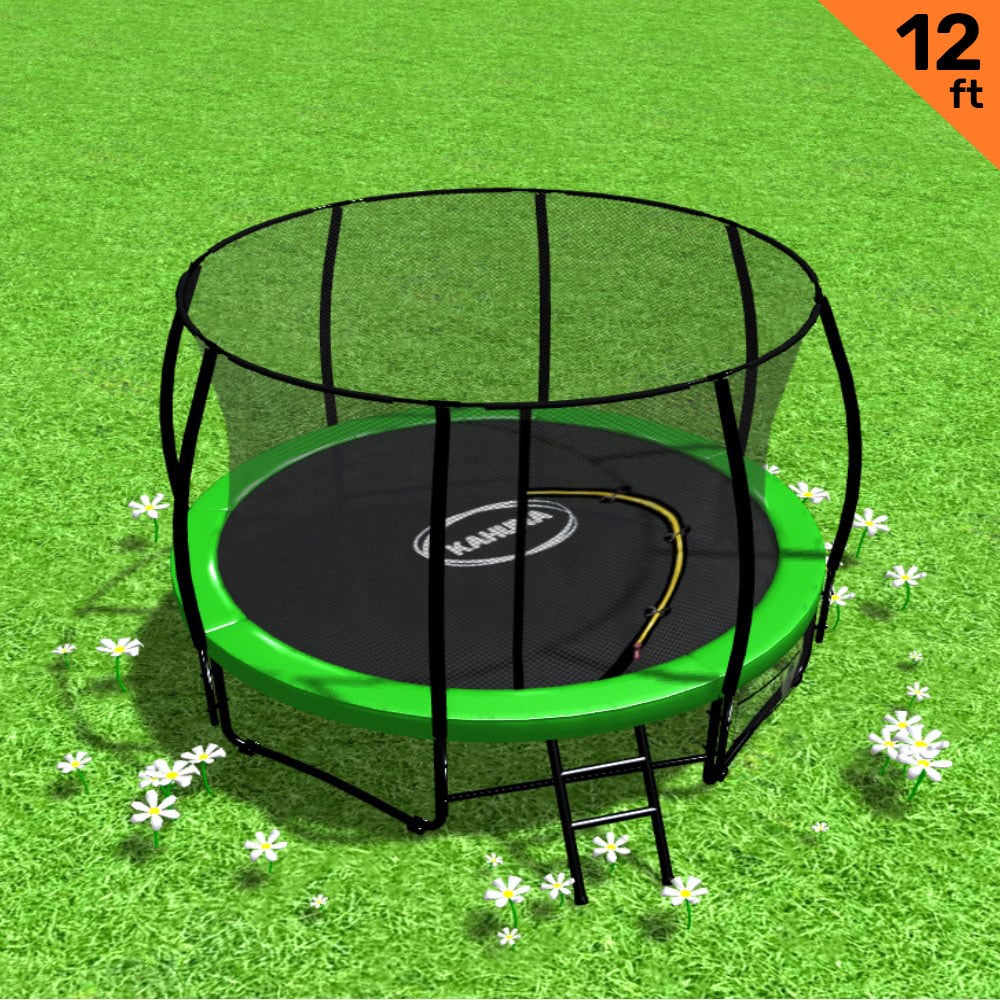 Kahuna 12ft Heavy-Duty Trampoline with Ladder